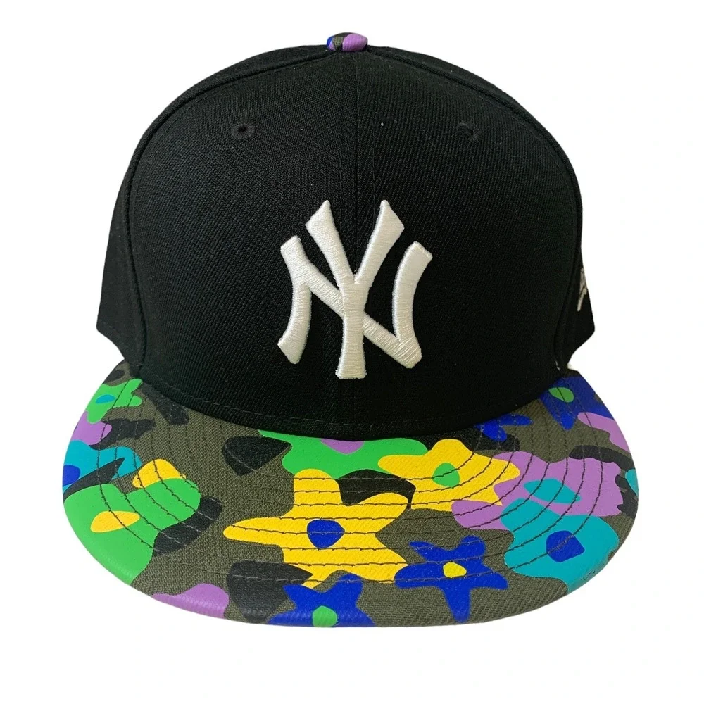 New Era New York Yankees 9FIFTY MLB Floral Green Camo Black Snapback Hat OSFM
